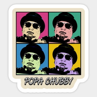 Popa Chubby 80s Pop Art Style Sticker